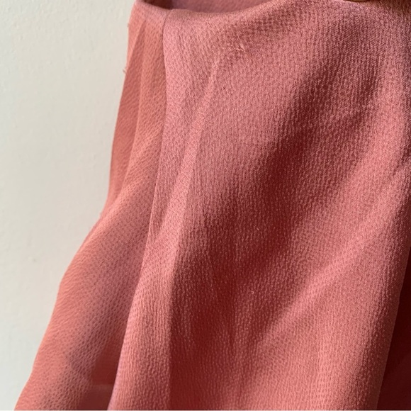 Shona Joy Rose Pink Luxe Frill Tulip Hem Maxi Dress Sz 2 - Picture 9 of 10